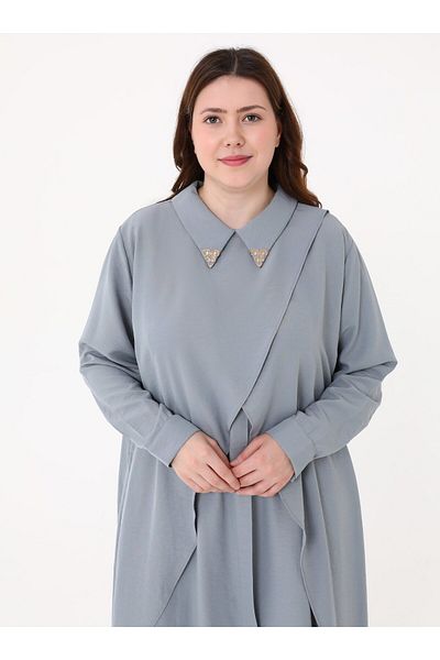 Moda Gazel Tunic - Gray - Moda Gazel