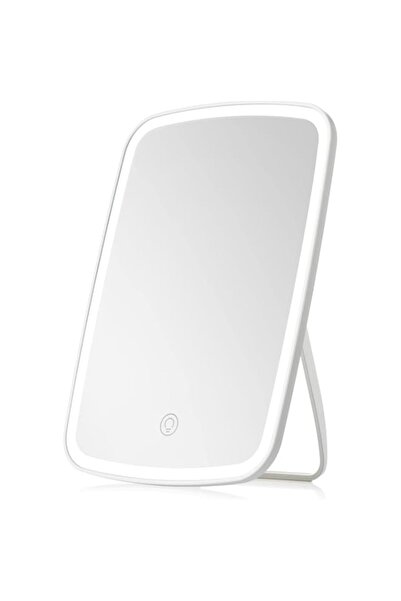 Generic مرآة مكياج ليموزين قابلة لإعادة الشحن عبر USB وشاشة لمس LED