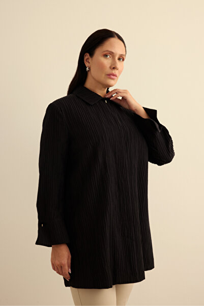 Aker Siyah Çizgi Dokulu Rayon Kumaş Kap