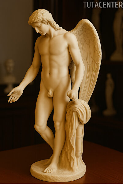 TUTACENTER EROS Heykel Figürü Plastik 15cm - Antik Heykel Modeli - Dekoratif Antik Heykel