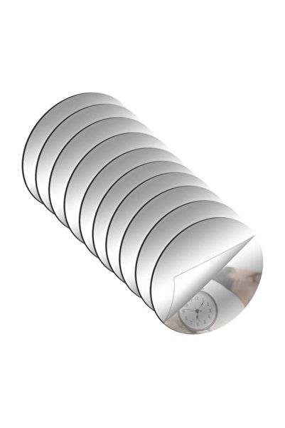 Generic مرآة دائرية من DARENYI، 10 قطع، 15 سم، بلاط مرآة، مرآة ذاتية اللصق، م...