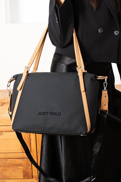 Just Polo EU Original Just Polo Top Rated Women's Shoulder Bags Suitable for Daily Use 6037 Blacktab