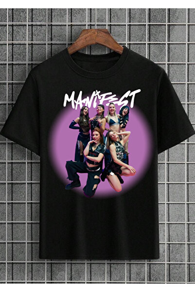 RYO FASHİON MANİFEST GRUP Tricou cu design pentru adulți și copii, negru, unisex