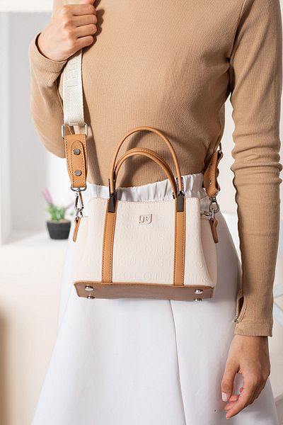 Just Polo EU حقائب كتف نسائية أصلية من Just Polo مناسبة للاستخدام اليومي 4110 KREMTABA