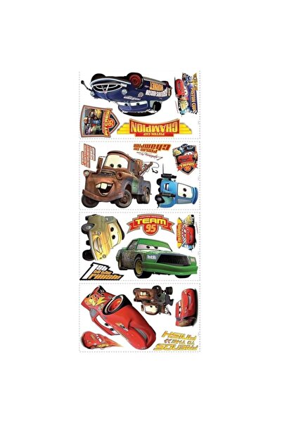 Generic ملصقات جدارية قابلة للنزع واللصق من مجموعة ديزني بيكسار كارز بيستون ك...