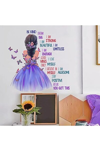 Generic ملصقات حائط على شكل فراشات ملونة لتزيين غرفة نوم الأطفال البنات