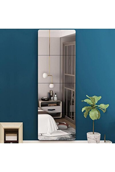 Generic مرايا يونيفايس كاملة الطول، 4 قطع، مرآة حائط ذاتية اللصق، ديكور مرآة ...