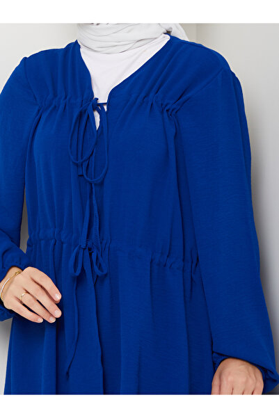 VOLT CLOTHİNG Női csokornyakkendős vászon nadrágkosztüm