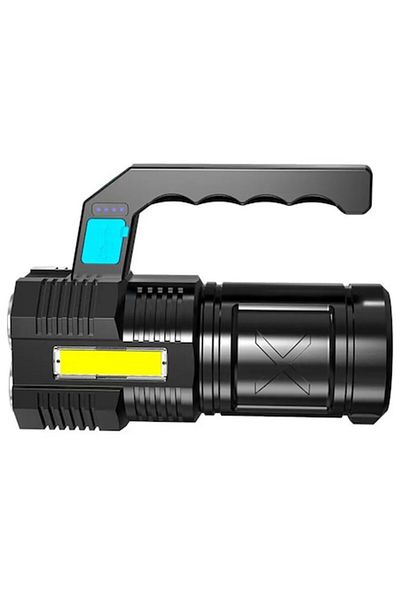 dalip Tactical Flashlight 5 LED COB, Micro-USB Charging Cable Included, 1000 Lumens, 4 Modes, with Handle,