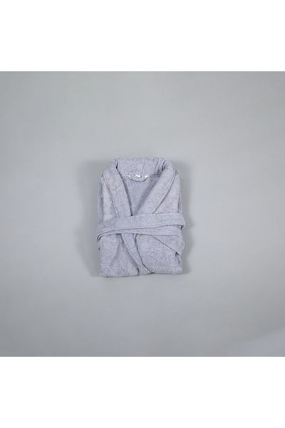 Bed N Home SA Bathrobe 100% Egyptian Cotton Grey 64*115 cm