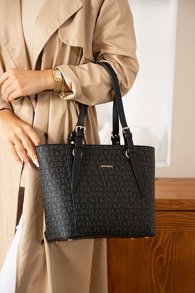 Just Polo EU Original Just Polo Top Rated Women's Shoulder Bags Suitable for Daily Use 2205 Black