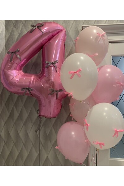 CANSIN Birthday Ribbon Bow Balloon
