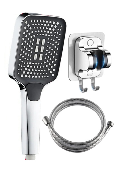 VSA OecanWhisper Kaliteli Fonksiyonlu Banyo Duş Başlığı Seti 1,5 M. Örgülü Ho...