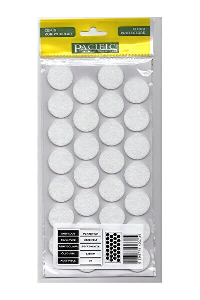 HAMADEX Yapışkanlı Keçe Mobilya Zemin Koruyucu Ses Önleyici Keçe- 28mm (4 Ren...
