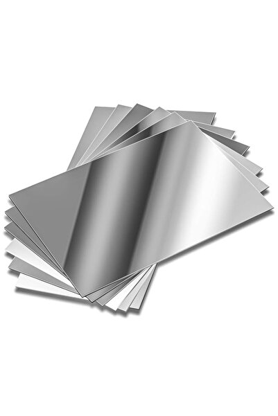 Generic مجموعة من 12 مرآة مدرسية من Elcoho، ديكور مرآة بلاستيكية، صفائح مرآة ...