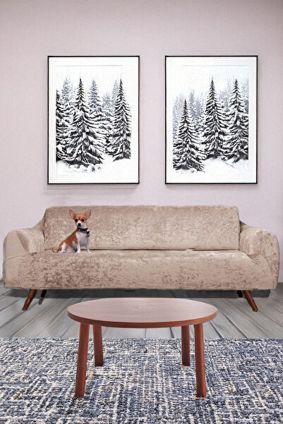 sabirehome Velvet 3 Seat/3 Seater Sofa Cover Stretch Elastic Flexible, Sofa B...