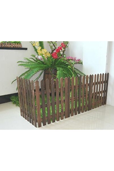 genric سياج حديقة خشبي FFD - ألواح خشبية متشابكة للمناظر الطبيعية وحاجز للحيوانات والحديقة 50 سم