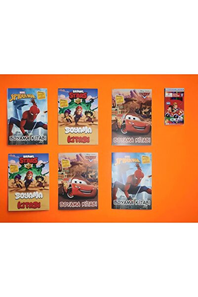 Silmarillion 6 Kitap 12 Boya Kalemi 120 Adet Sticker Çocuk Boyama Seti 96 say...