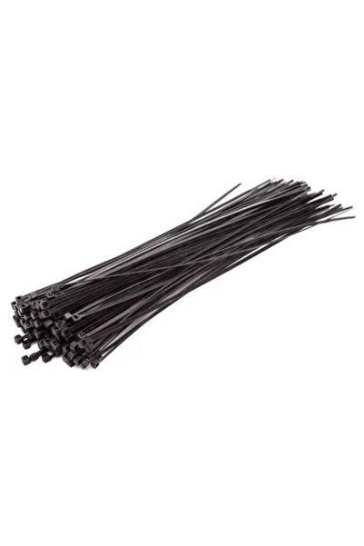 drel Cleme de cablu din plastic, negre, 380 x 7,2 mm, set de 100,