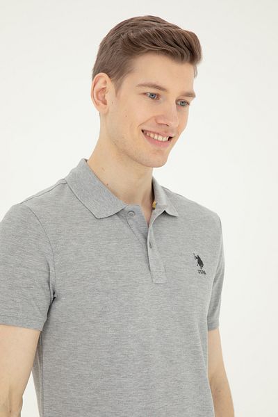 U.S. Polo Assn. Slim fit polo shirt with discreet grey logo