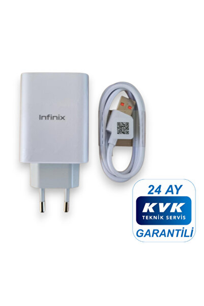 INFINIX 33W (WATT) Hızlı Şarj Aleti Adaptörü Kablo Seti %100 Orıjinal ( KVK Teknik Servis Garantili )