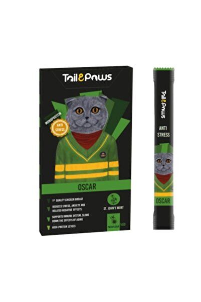 TAİL PAWS Gustare antistres Tail Paws OSCAR PREMIUM – Cremă de pui 5 buc/cutie