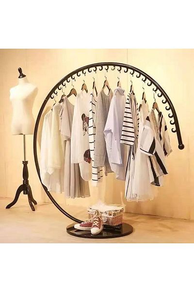 Generic Black half moon clothes hanger