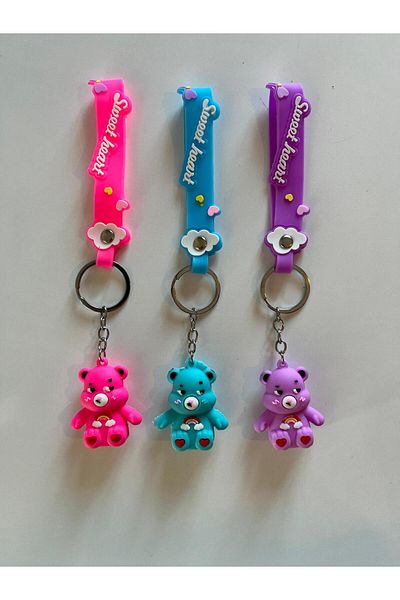 LABURN 1 Pc Cute Bears Ornament Keychain Lover Gift Keychain