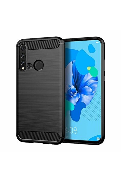 Bibilel Carcasă pentru Huawei P20 Lite 2019 - Techsuit Carbon Silicone, Negru