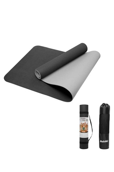 MAHMIR Yoga Mat Anti-Slip Exercise Mat With Carrying Bag Fitness Mat For Pilates 183Cm*61Cm*6Mm Thic