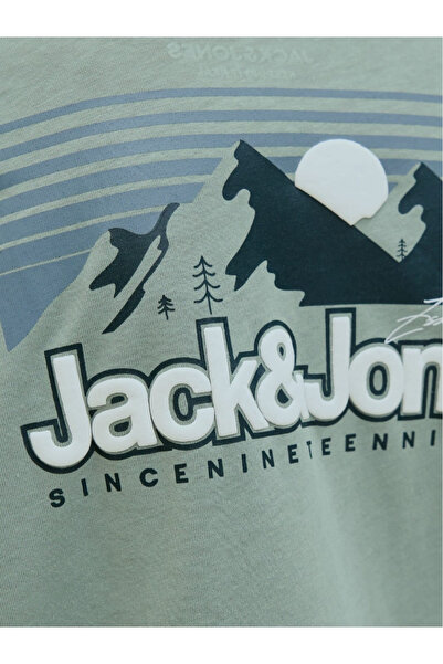 Jack & Jones Tricou JACK & JONES Mine Crew JNR - 12279668-Iceberg Green