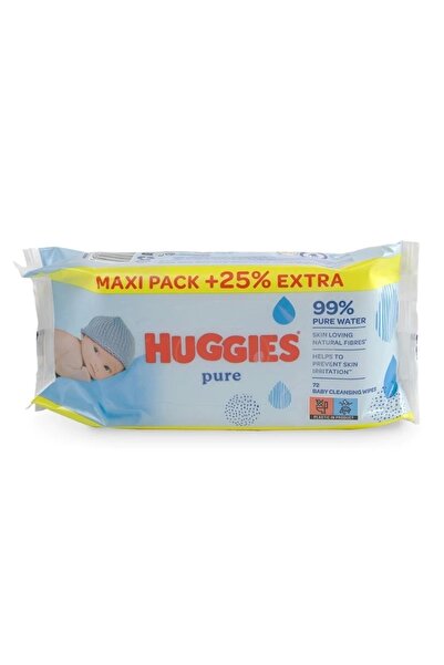 Huggies منشفة مبللة رقيقة لحديثي الولادة 72 ورقة