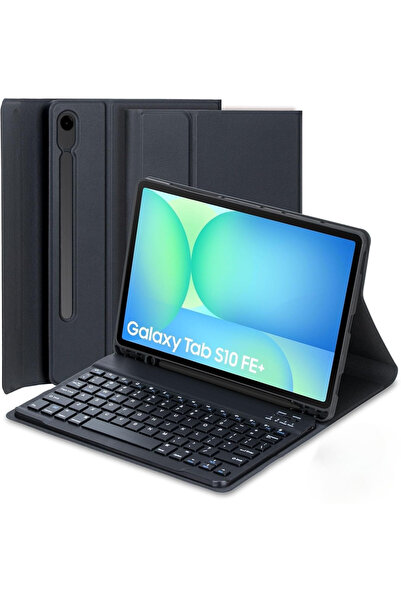TEKNETSTORE Samsung Galaxy Tab S10 Fe Plus 13.1 Klavyeli Kılıf Q Türkçe Kalem...