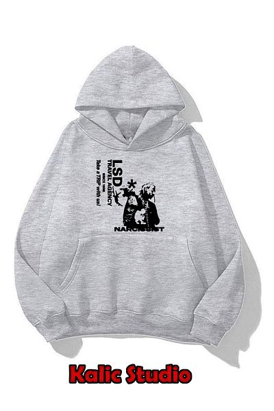 Kalic Studio Unisex Gray Playboi Carti Oversize Sweatshirt