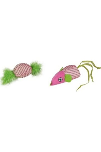Flamingo Fabric Double Cat Toy