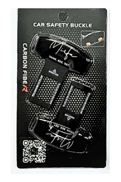 Mirfa مشبك حزام الأمان للسيارة مكون من قطعتين مع مشبك إيقاف الإنذار