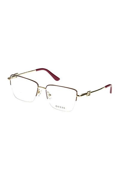 Guess Women's eyeglasses frame GU2976-071-55, Bordeaux, Rectangular, 55 mm