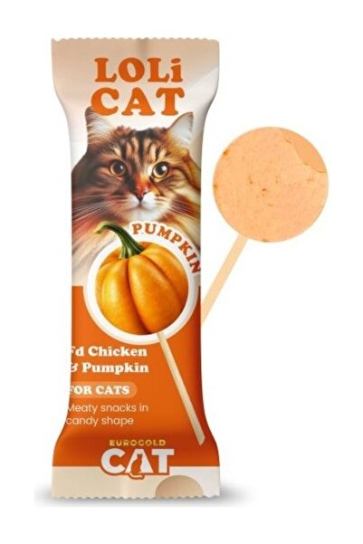 EuroGold Cat Lolicat Kediler Için Tavuklu Balkabaklı Lolipop