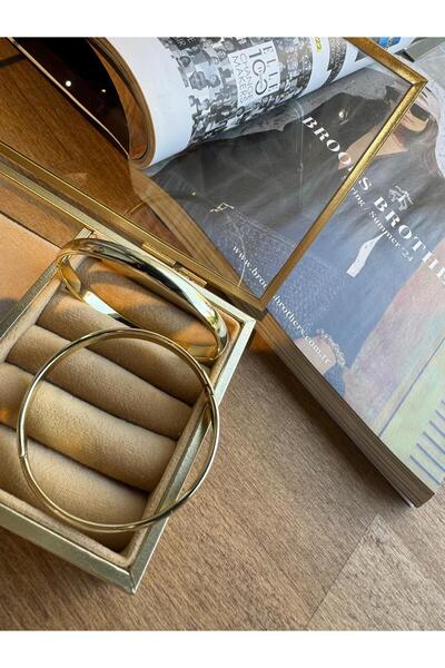 MODA 14k Vip Seri Çelik Kelepçe Bilezik (6cm çap)