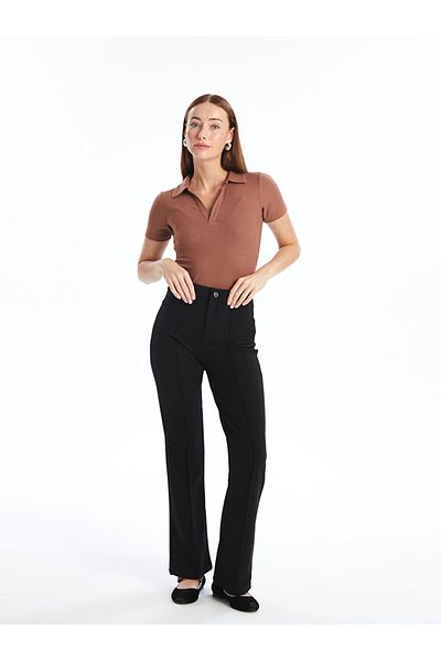 LC Waikiki New Season Polo Neck Plain Short Sleeve Women's T-Shirt - S4Af53Z8