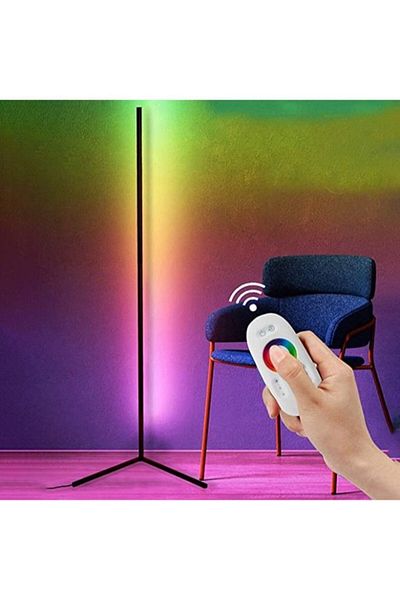 Generic SHOPI Remote Control RGB LED Corner Floor Lamp