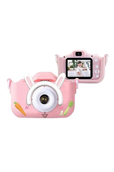 divendi-ro Digital camera for kids, 1080mp, 10x5x7cm, Silicon, Autofocus, Pink/Blue, Blue