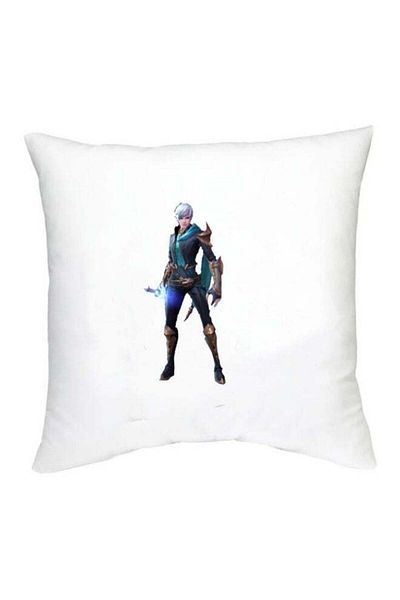 Generic Mobile Legends Character Printed Cushion White/Blue/Black 16x16inch