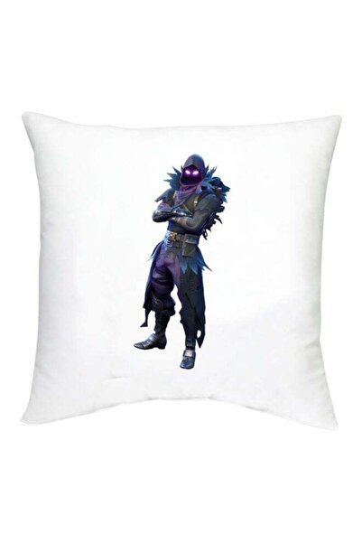 Generic Fortnite Character Printed Decorative Cushion White/Purple/Grey 16x16...