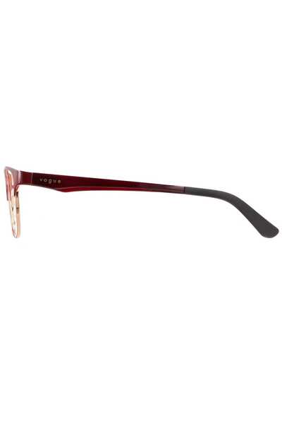 Vogue Eyeglass frames, Vogue, VO3940 5170, rectangular, black, burgundy, 54 mm x 16 mm x 140 mm