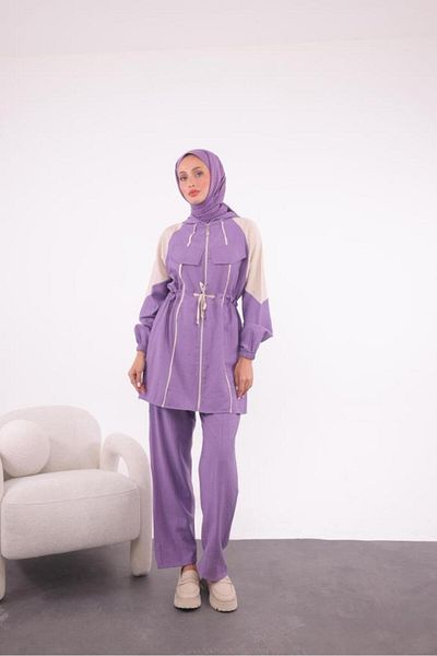 Tebrikler tekstil Women's Summer Hijab Suit Model G3338