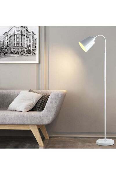 Generic Floor Lamp for Living Room, Modern Standing lamp with Remote Control, Stepless Dimmable 30W Bulb &