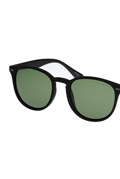 Polar Glare Polarized Sunglasses Women Polar Glare PG6016C, Plastic, Black, 52 mm
