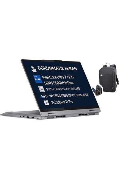 LENOVO Thinkbook 14 2-In-1 G4 Core Ultra 7 155U 32GB 1TB SSD 14" Wuxga IPS W1...