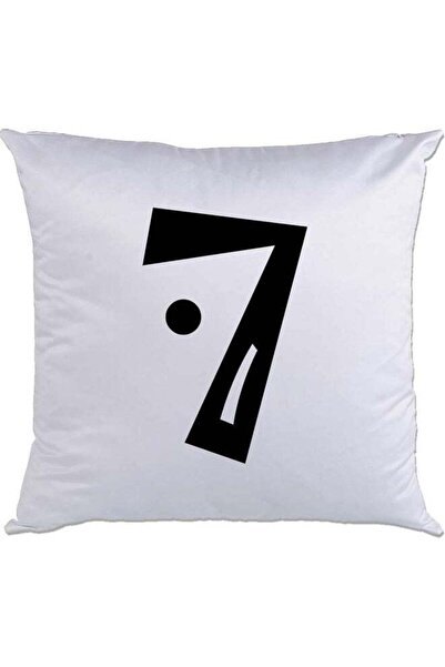 Generic 7 Printed Cushion White/Black
